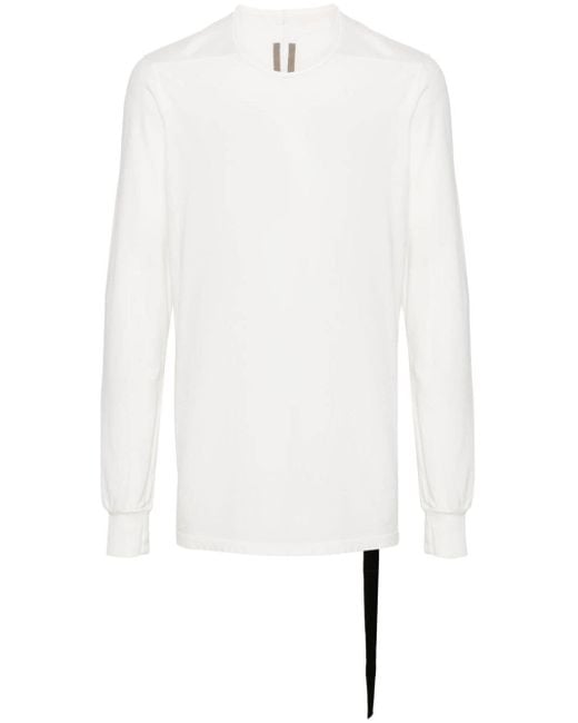 Rick Owens Level LS T-Shirt aus Bio-Baumwolle in White für Herren