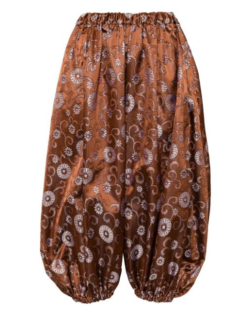 Comme des Garçons Brown Hose Mit Weitem Schnitt