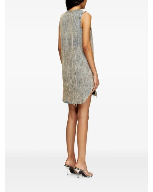 DIESEL Gray De Laris Asymmetric Day Dress