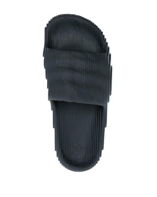 adidas Adilette 22 Pool Slides in Black (Blue) | Lyst