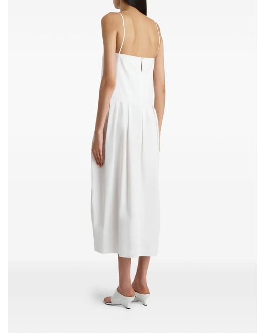 Khaite White Adira Dress