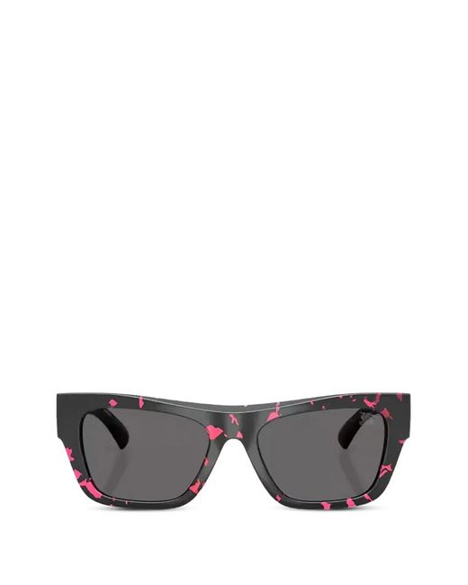 Burberry Gray Thick-Frame Sunglasses