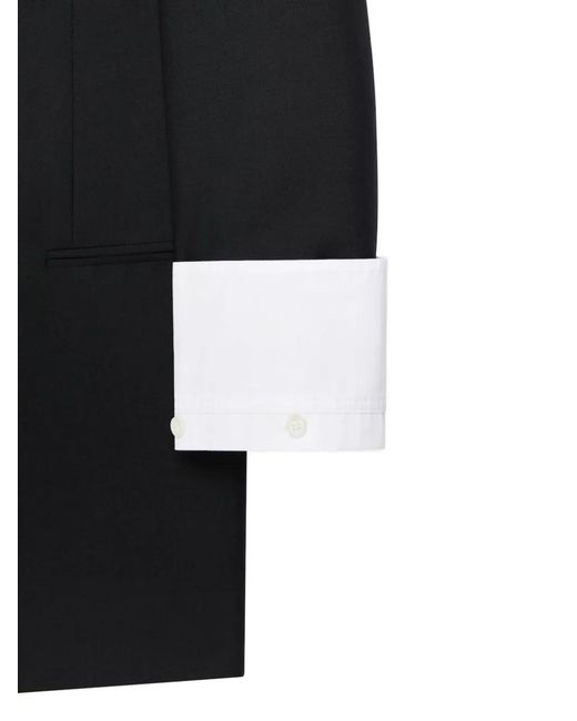 Givenchy Black Double-Breasted Slashed Jacket