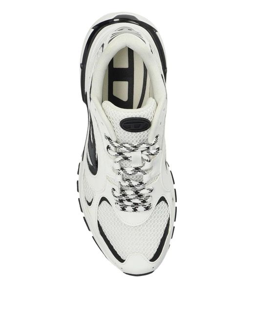 DIESEL White S-Pro-V-Dense Logo Print Sneakers