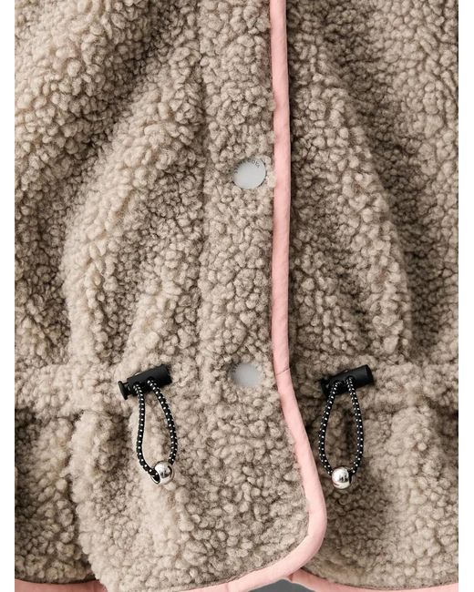 Stine Goya Brown Dropped-Shoulder Gathered Jacket