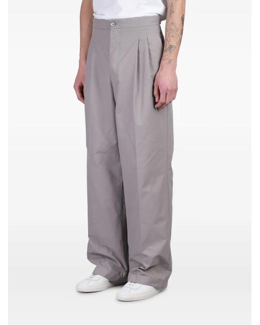 AMI Gray Loose-fit Trousers for men