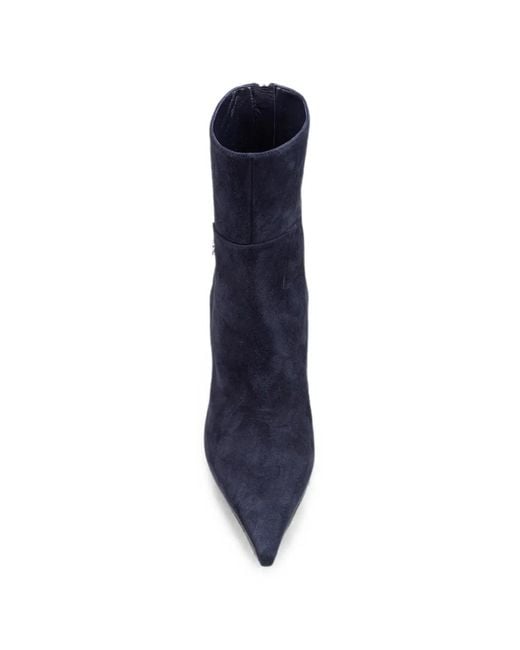 Jimmy Choo Blue Cycas Heeled Boots