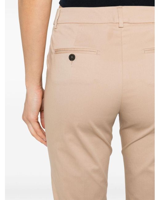Peserico Natural Tapered-leg Tailored Trousers