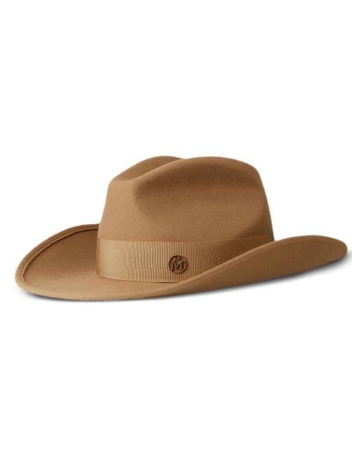 Maison Michel Brown Austin Hat