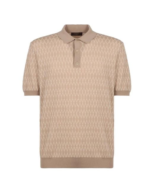 Slowear Natural Knit Button Polo Shirt for men