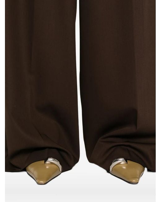 Weekend by Maxmara Brown Pleated Trousers