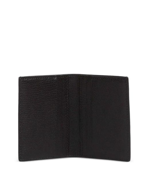 Tom Ford Black Embossed-Logo Foldable Leather Cardholder for men