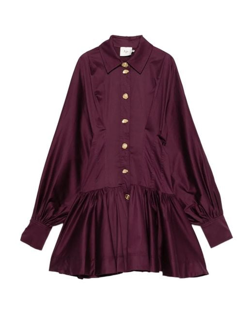 Aje. Purple Alexia Mini Dress