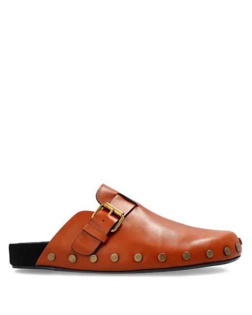 Mules Cloutées À Boucle Isabel Marant en coloris Brown