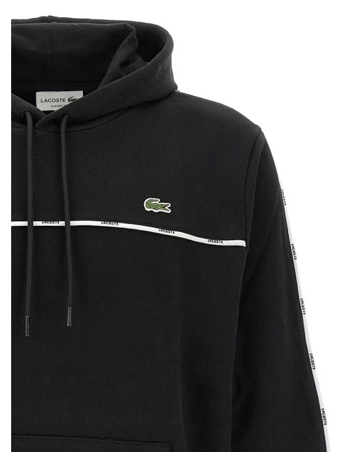' Trim Hoodie Lacoste de hombre de color Black