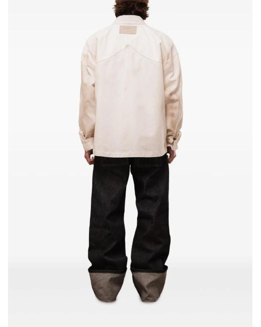 ROUGH パッチポケット シャツ White