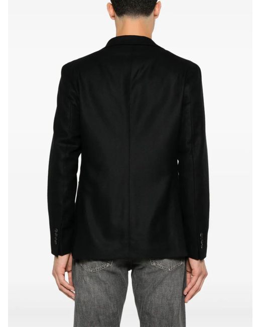 Tagliatore Black Twill Blazer for men