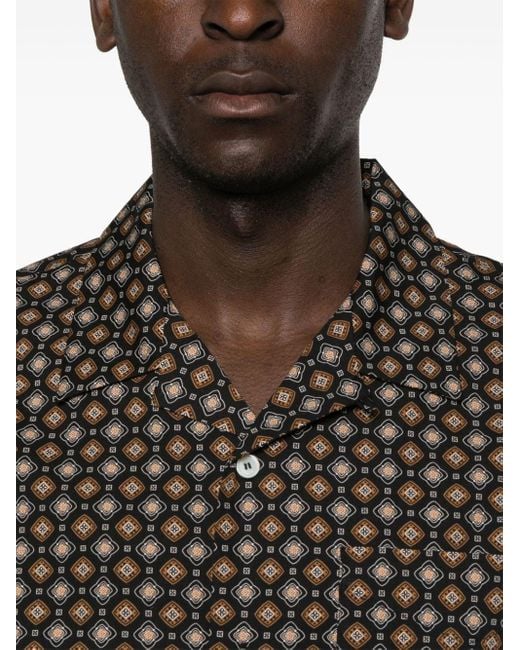 Camisa Lloyd con motivo geométrico A.P.C. de hombre de color Black