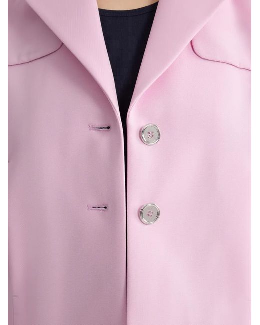Patou Pink Tailored Buttoned Jacket