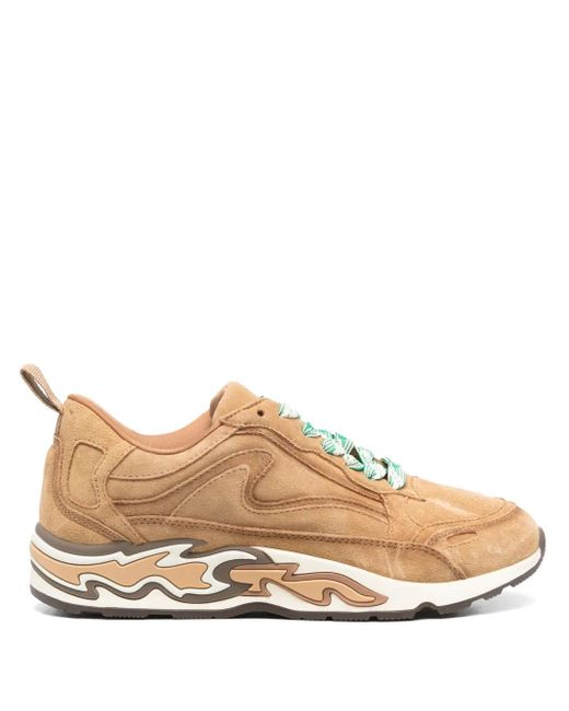 Sandro Brown Flame Sneakers