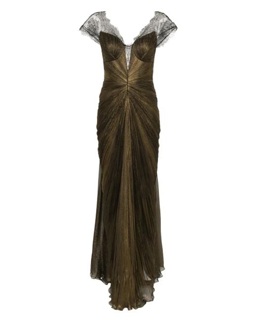 IRIS SERBAN Green Cindy Maxi Dress