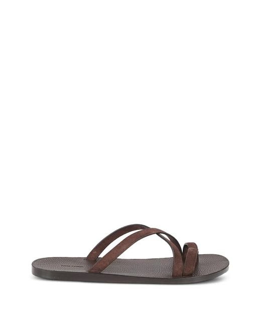 Tom Ford Brown Strap-Toe Sandals for men