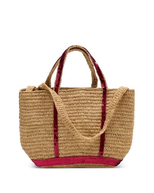 Vanessa Bruno Brown Double-Handle Tote Bag