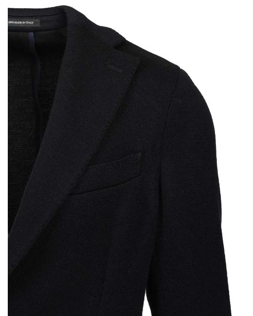 Al Duca D'aosta Blue Single-Breasted Blazer for men