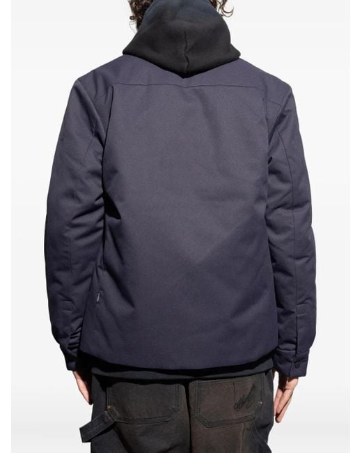 Save The Duck Blue Button-Up Overshirt for men