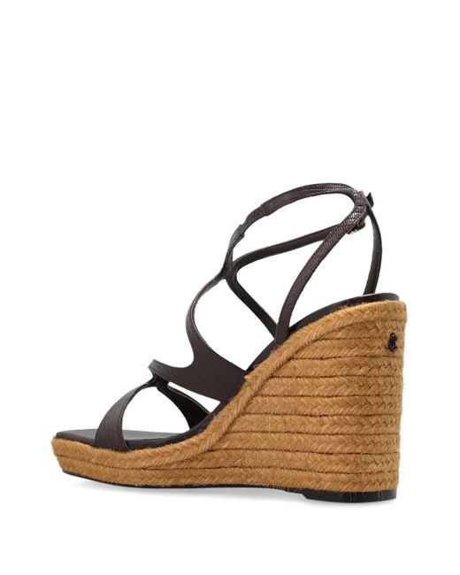 Jimmy Choo Metallic 110Mm Ayla Espadrilles