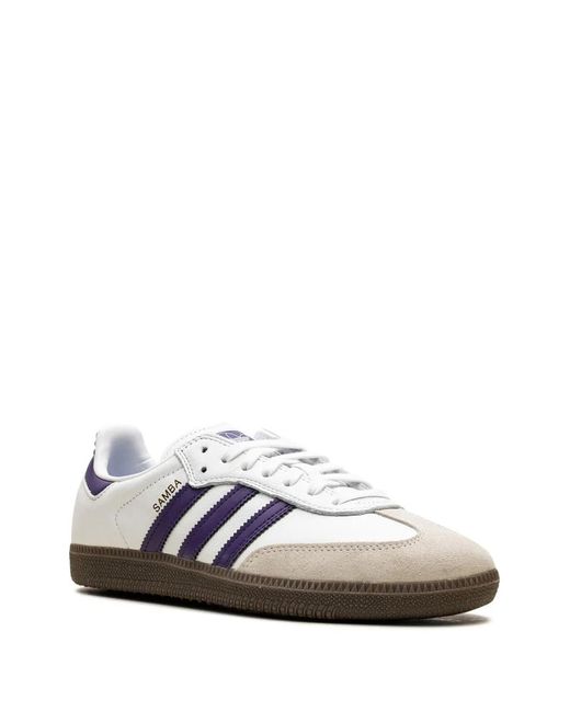 Adidas White Samba Adv "Cloud/Collegiate/ Metallic" Sneakers for men