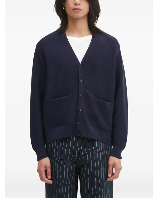 Visvim Blue Selmer Patch-Pocket Cardigan for men