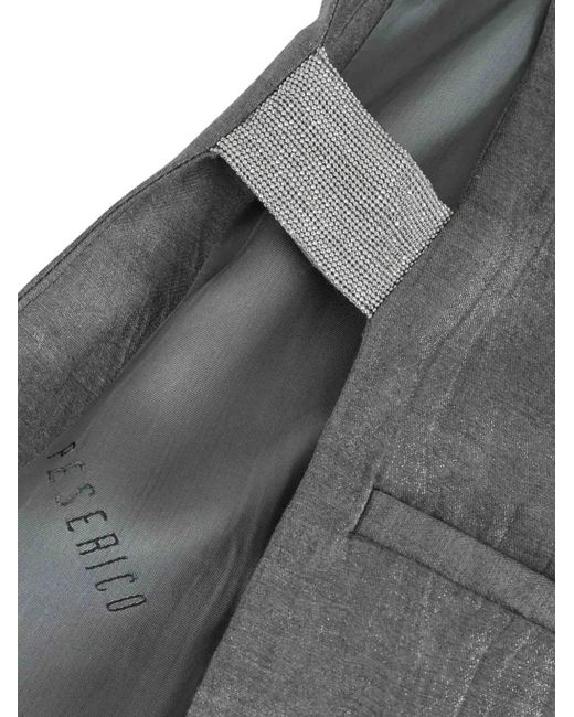 Chaleco Drapeado Sin Mangas Peserico de color Gray
