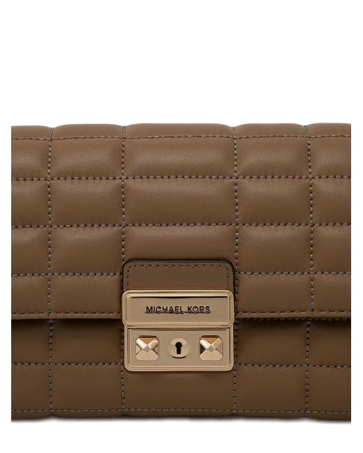 MICHAEL Michael Kors Brown Jet Set Quilted Flap Crossbody Bag