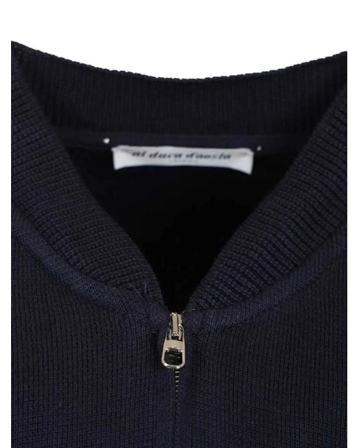 Al Duca D'aosta Blue Zip-Up Cardigan for men