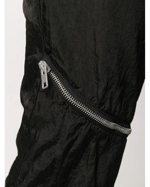 1017 ALYX 9SM Black Front Zipped Skinny Trousers
