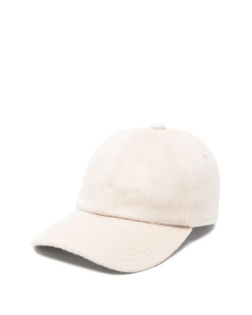 Cappello Da Baseball Con Ricamo di Jacquemus in Natural