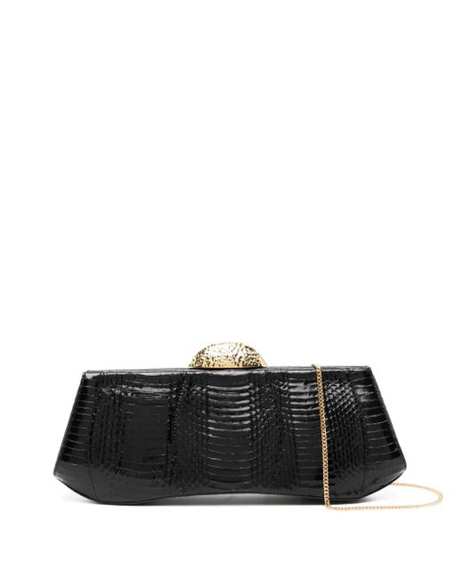 Giuseppe Zanotti Black Eve Clutch Bag