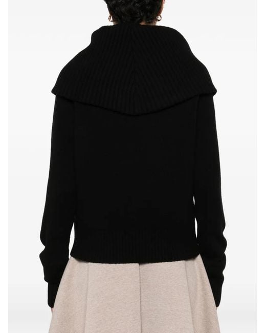 Pull À Col Cheminée Totême en coloris Black