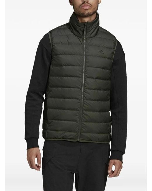 Adidas Black Todown Quilted Vest for men