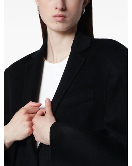 Anine Bing Black Quinn Single-Breasted Blazer