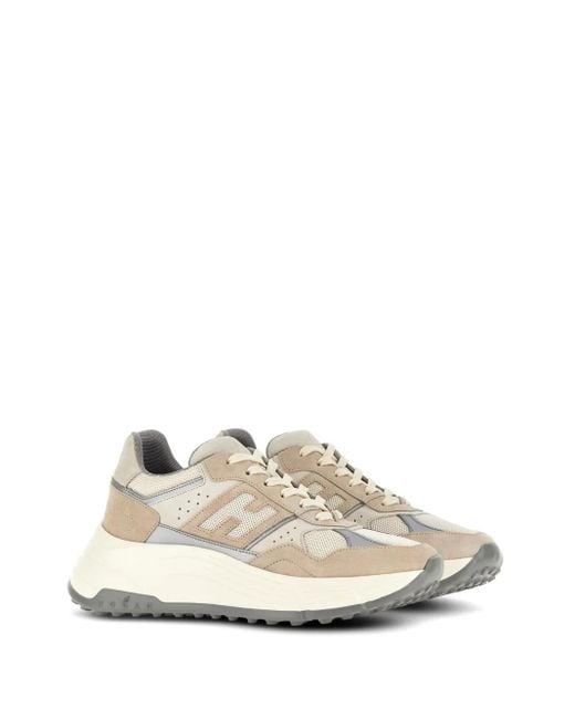 Hogan White H669 Leather Sneakers