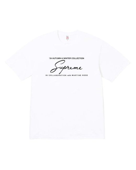 Supreme White X Martine Rose T-Shirt for men