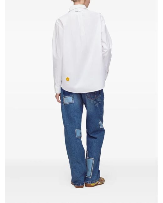Marc Jacobs フローラルパッチ シャツ White