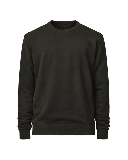 Thom Krom Black Crew-Neck Sweatshirt for men