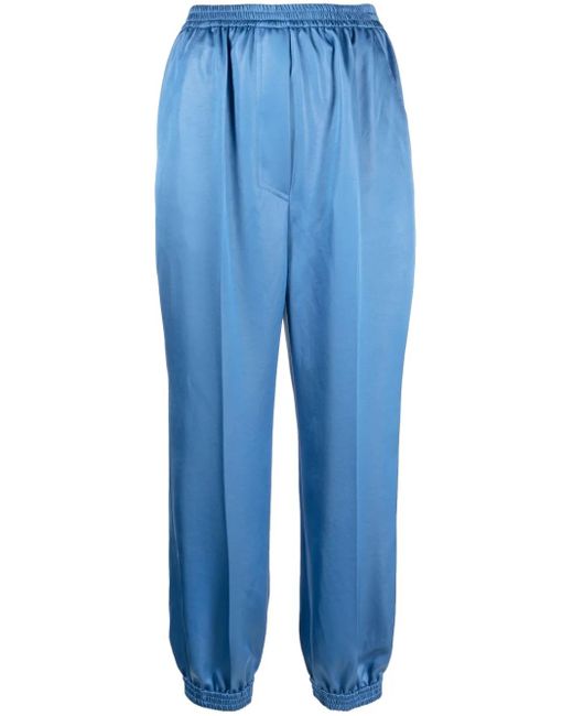 Nanushka Satijnen Broek in het Blue