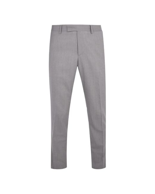 Lardini Gray Buttoned Wool Trousers for men