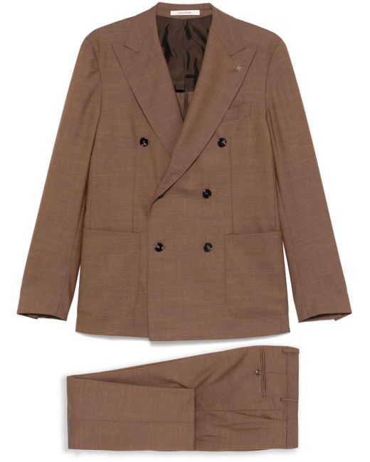Tagliatore Anzug Aus Wolle in Brown für Herren