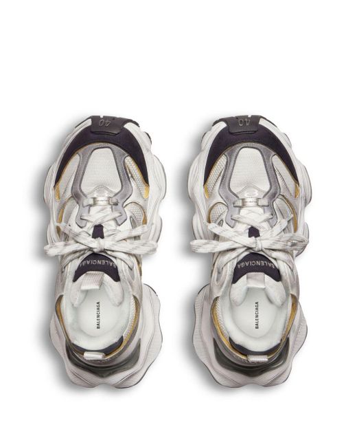 Balenciaga White Cargo Panelled Sneakers for men