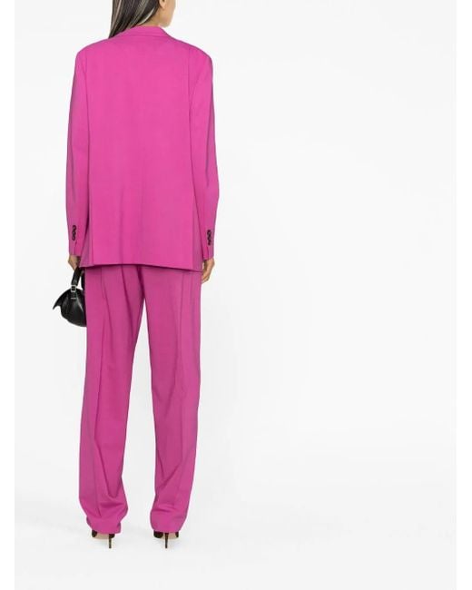 DSquared² Pink Peak-Lapel Double-Breasted Blazer